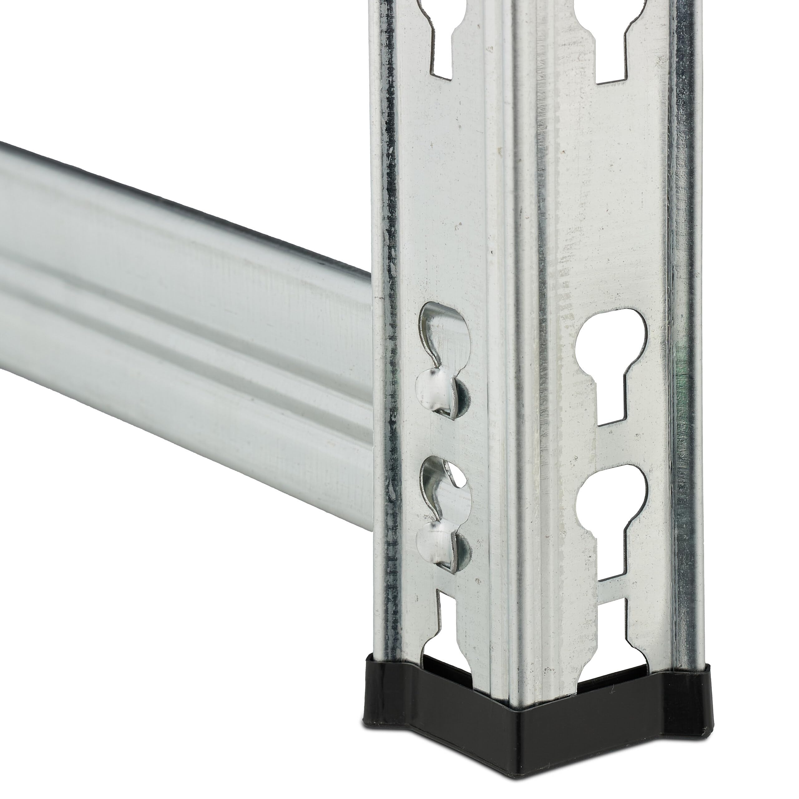Relaxdays scaffale per Pneumatici, Sistema a Incastro, Acciaio Argento, 100x85x35 cm, 150 kg/ripiano