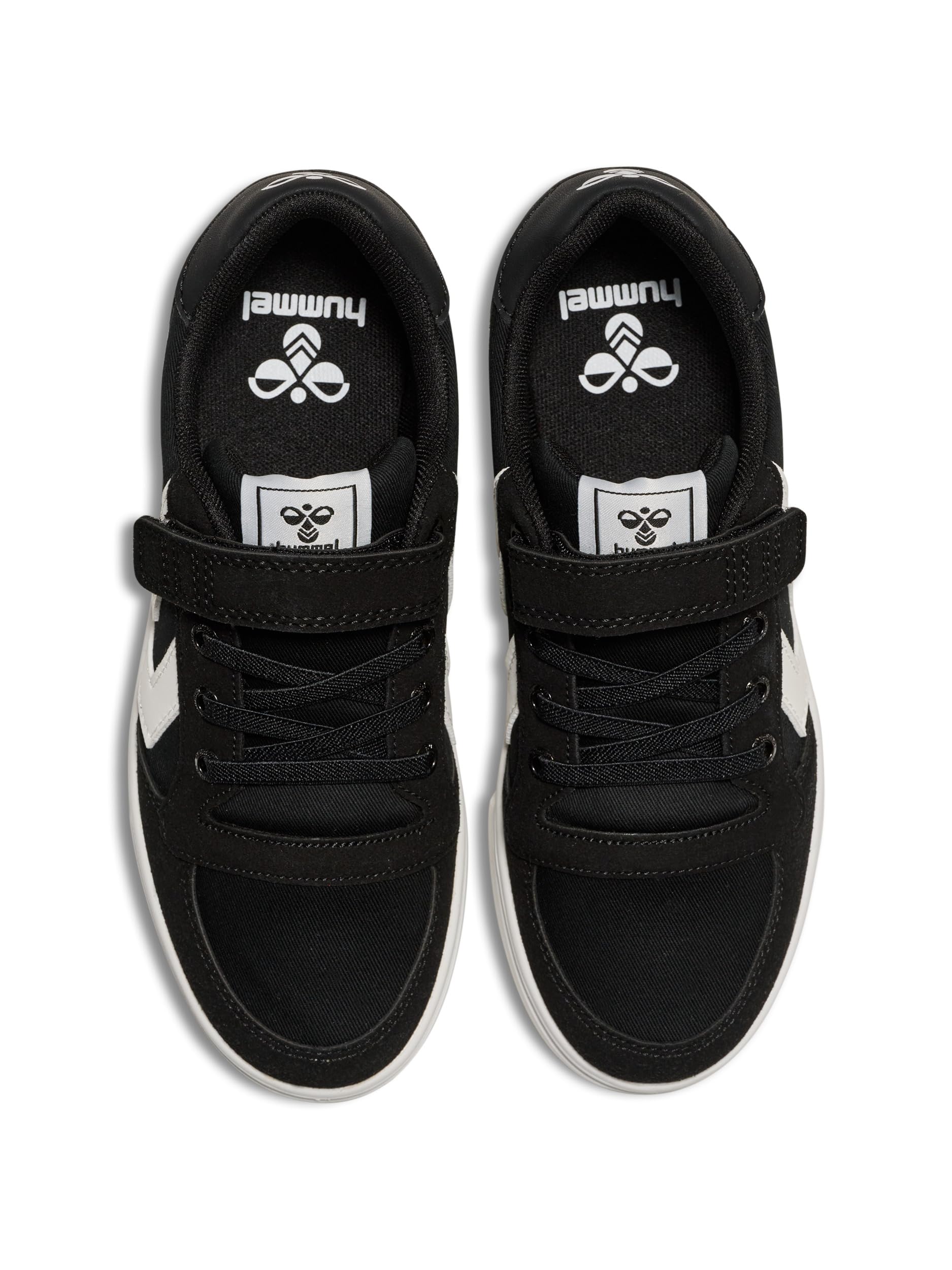 hummel Kids Slimmer Stadil Low Sneaker, Black, Size 38