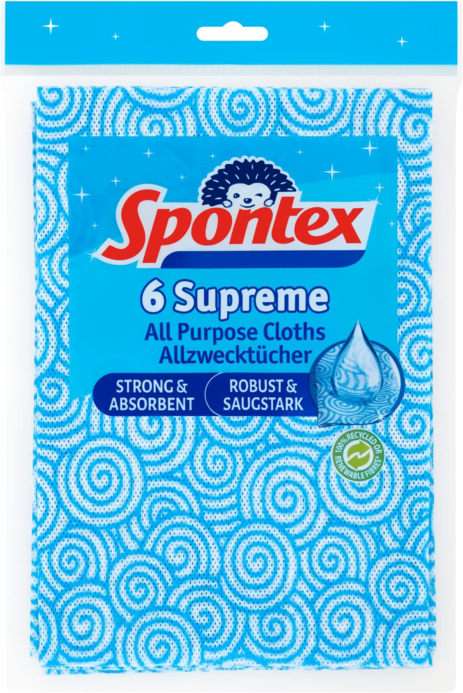 Spontex 6 Supreme All Purpose Cloths