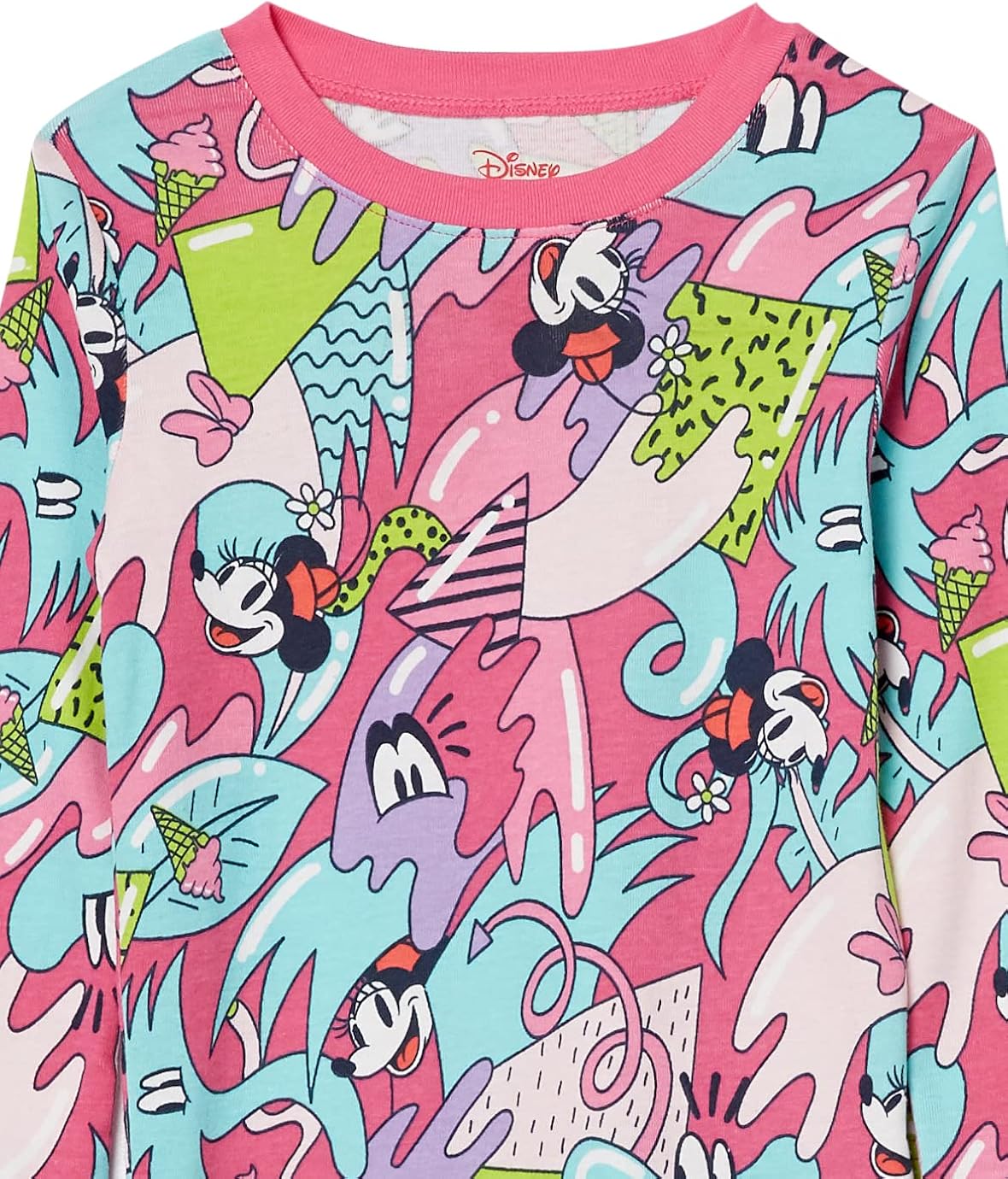 Vista 8 de Spotted Zebra Disney Marvel Star Wars Frozen Conjunto de pijama de algodón ajustado para niñas y niños pequeños