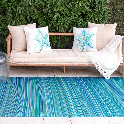 FAB HAB Outdoor Rug - Waterproof, Fade Resistant, Reversible -