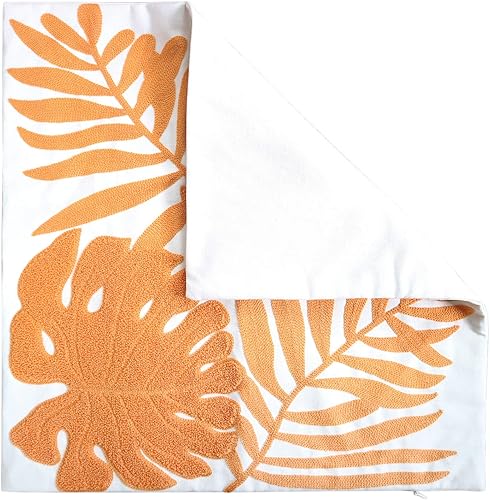 Miniatura 4 de Fundas de almohada bordadas de 18 x 18 pulgadas, decoración del hogar, funda de almohada de suelo para sofá, cama, silla, 100% algodón, con lazo