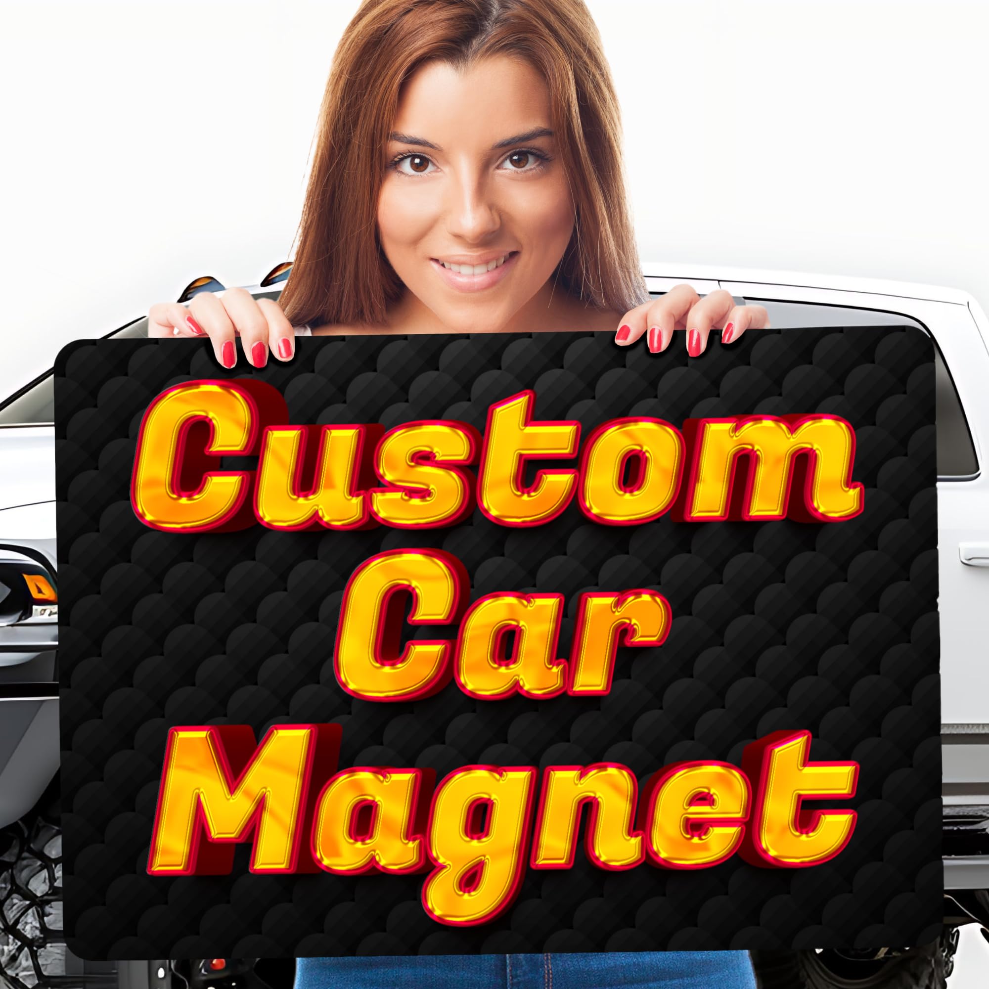 Custom Magnetic Bumper Customizable Magnet ? Design Your Own Custom Magnet ? Multiple Size Options ? Car Truck Van ? Pick Your Font and Pick Your Color ? We Print All Made in The USA