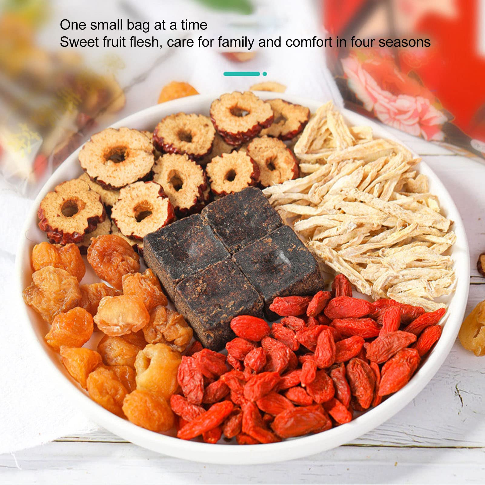 Spacnana The Traditionnel Chinois 18g x 10 Paquets - Noir, Gingembre, Jujube, Longan, Goji - Vegan - 180g - 10 Unites