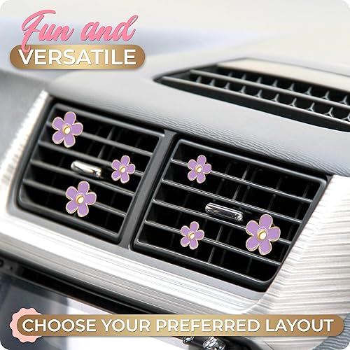 Miniatura 49 de Accesorios de coche para niñas, ambientador de coche, decoración rosa para adolescentes, mujeres, bonitos clips de ventilación, decoración estética