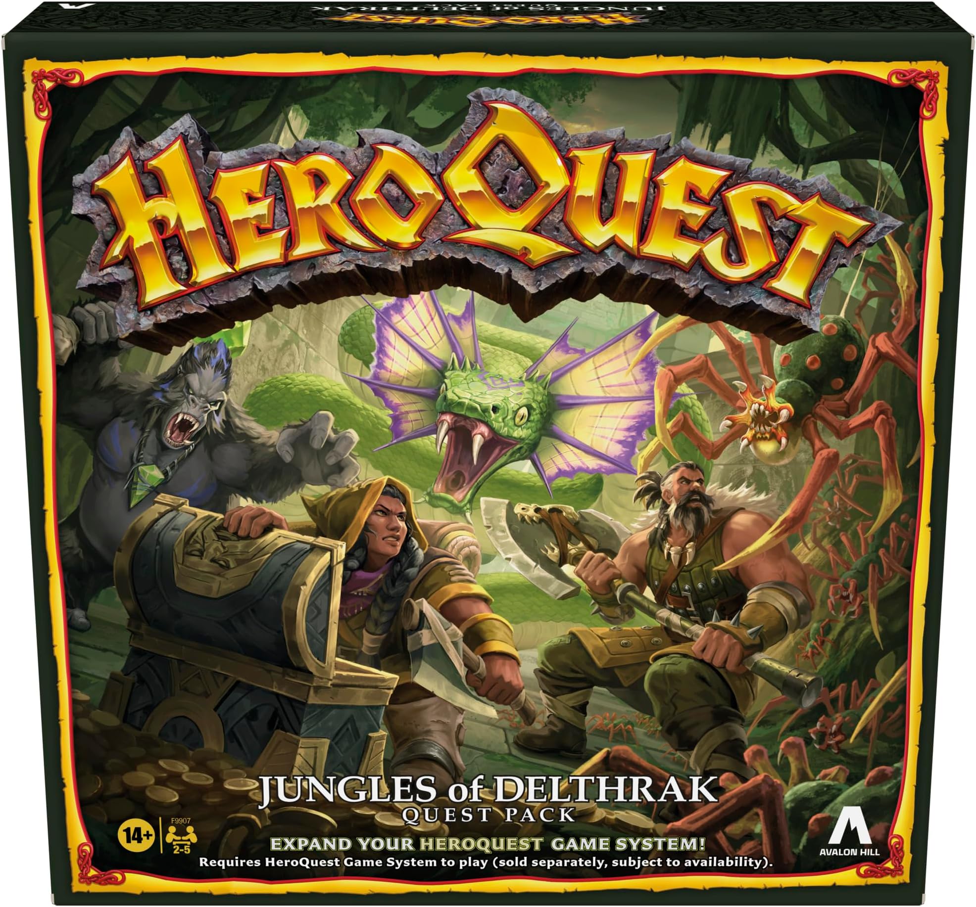 Avalon Hill HeroQuest Jungles of Delthrak Quest Pack, Requires HeroQuest Game System to Play, Roleplaying Games - English Version