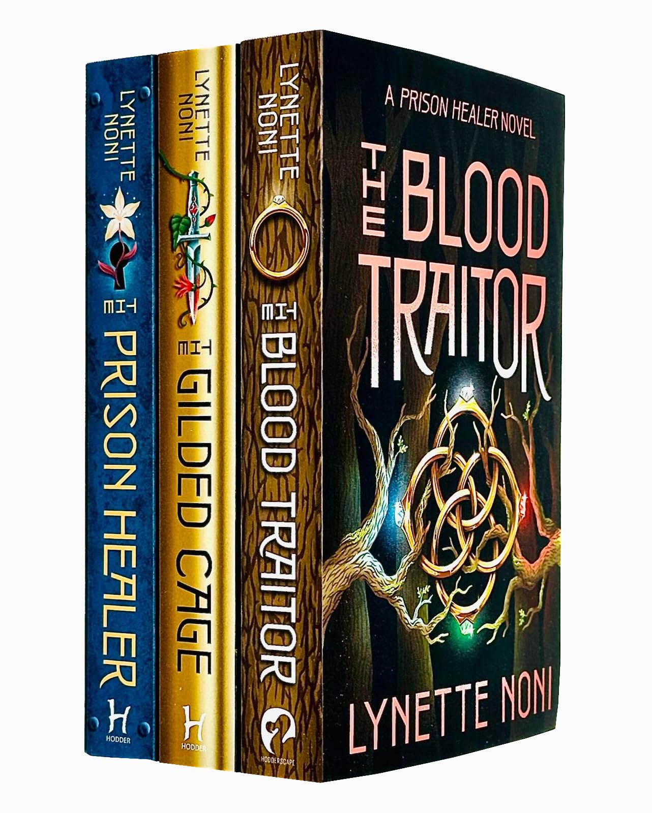 Foblit ltd Colección de libros The Prison Healer Serie 3 de Lynette Noni (The Prison Healer, The Gilded Cage, The Blood Traitor)