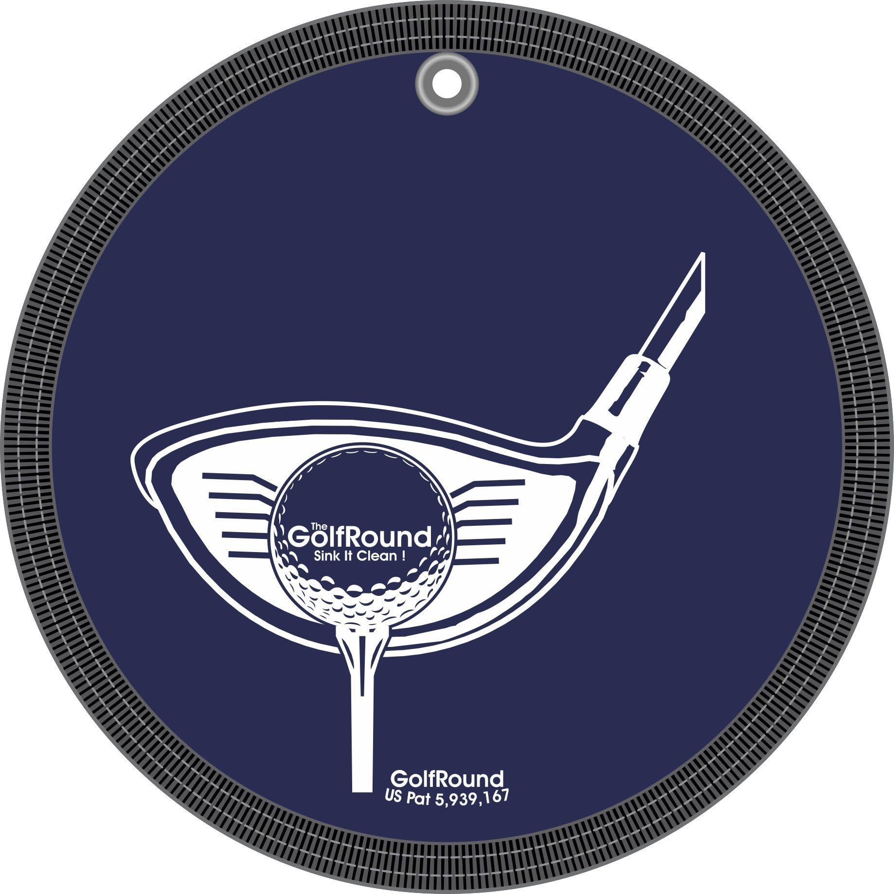 GolfRound Towel Pocket Golf Ball Cleaner - Its In The Hole Logo