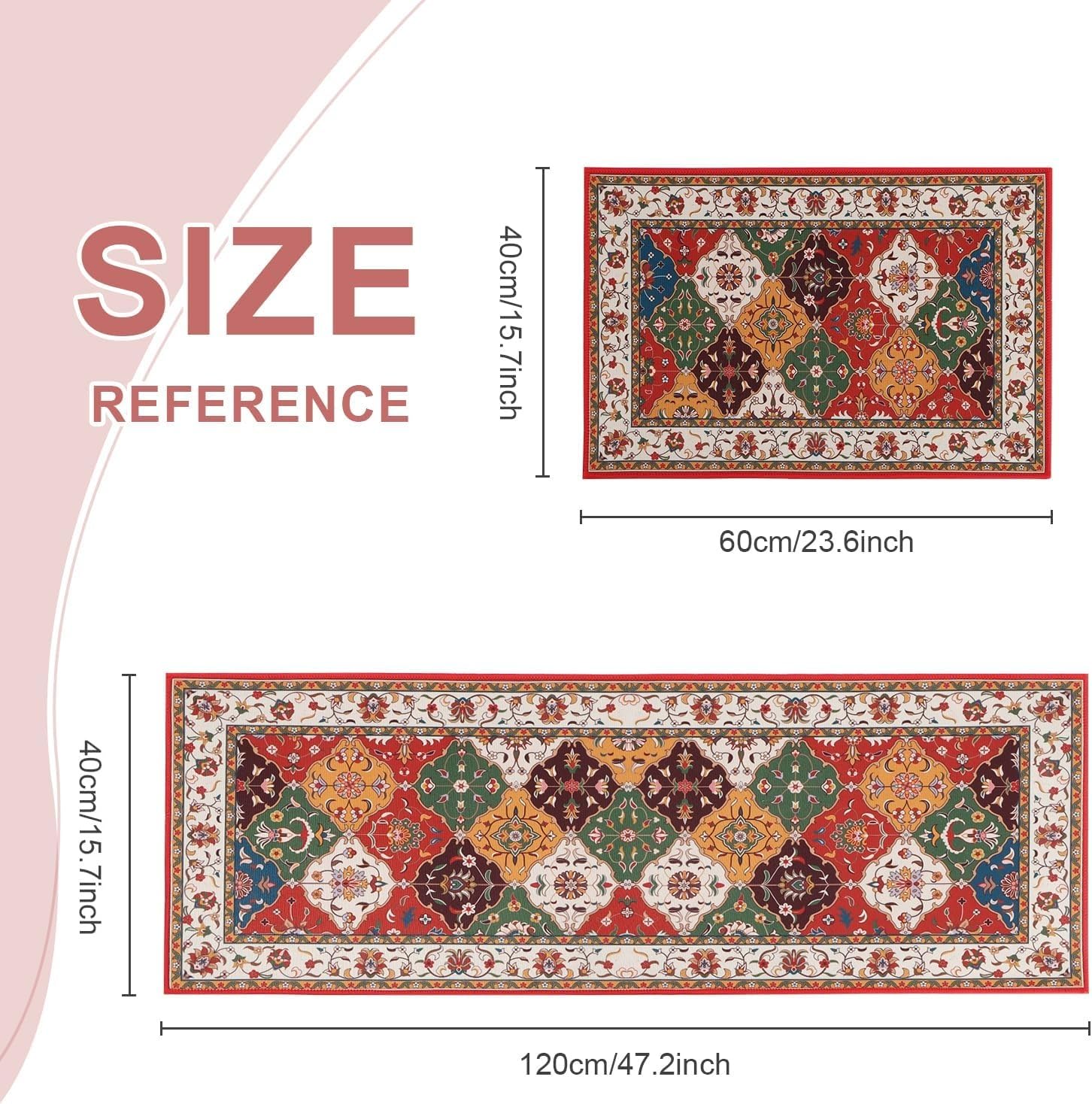 KRLZ Kitchen Rug Set - Non-Slip & Anti-Fatigue -2 KRLZ Kitchen Rug Set - Non-Slip & Anti-Fatigue -2