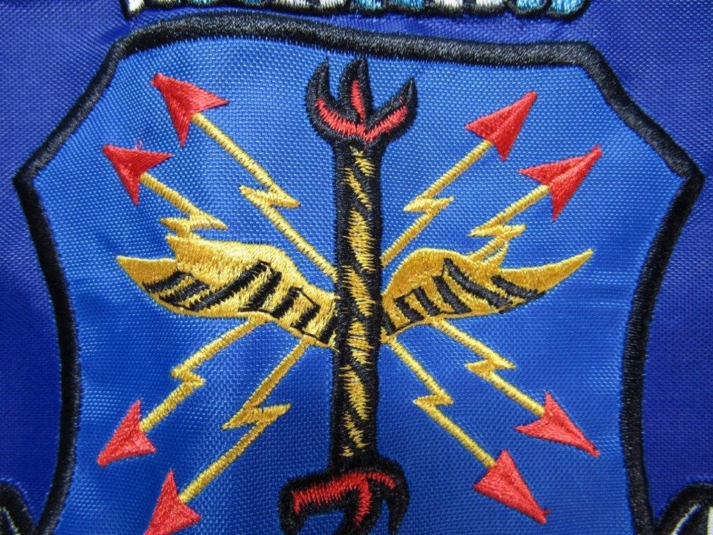 12x18 Embroidered U.S. Air Force Double Sided 2ply 220D Nylon 12"x18" Banner Grommets Double Stitched Fade Resistant Premium Quality