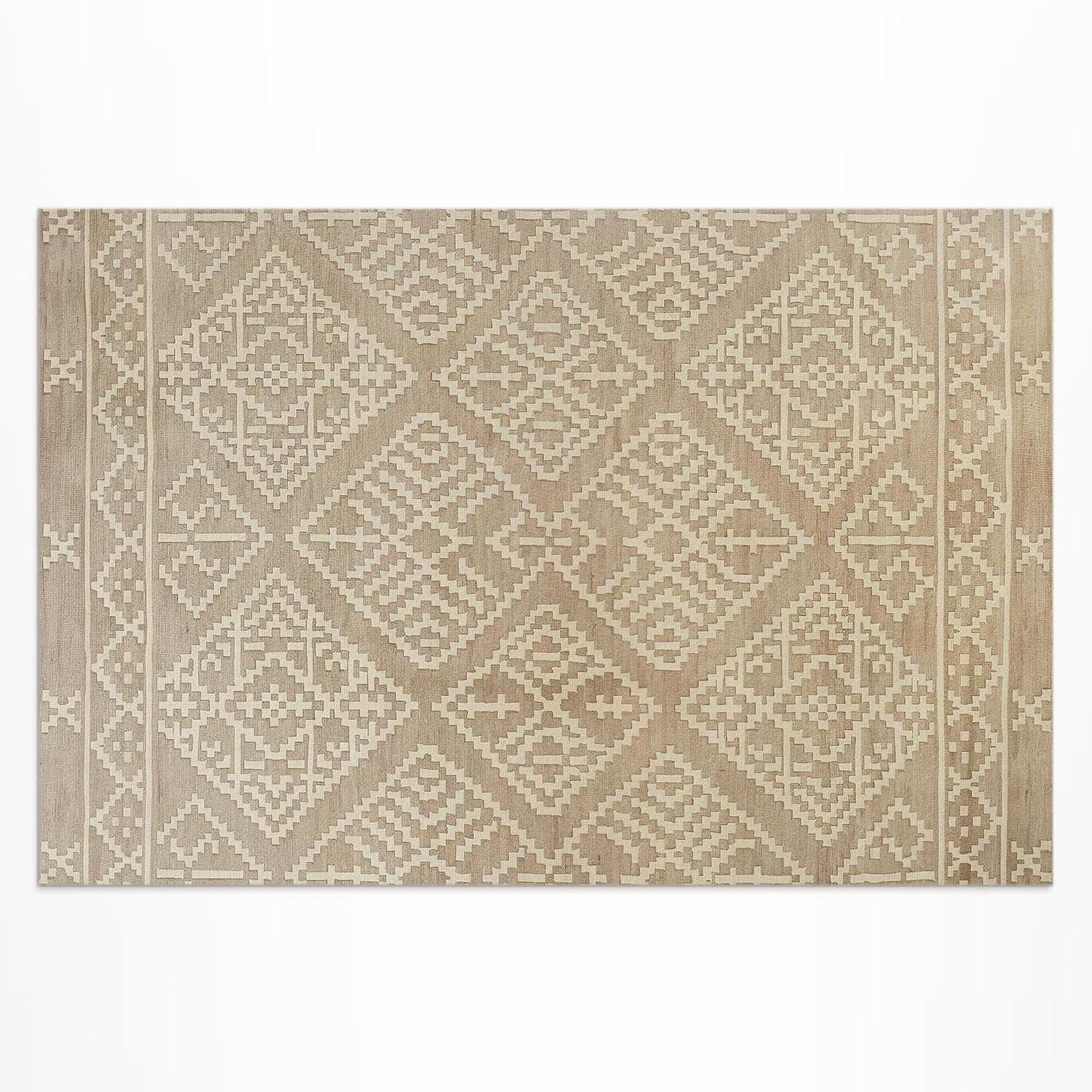 Tapis vinyle aztèque résistant décoloration 100x150 pour extérieur