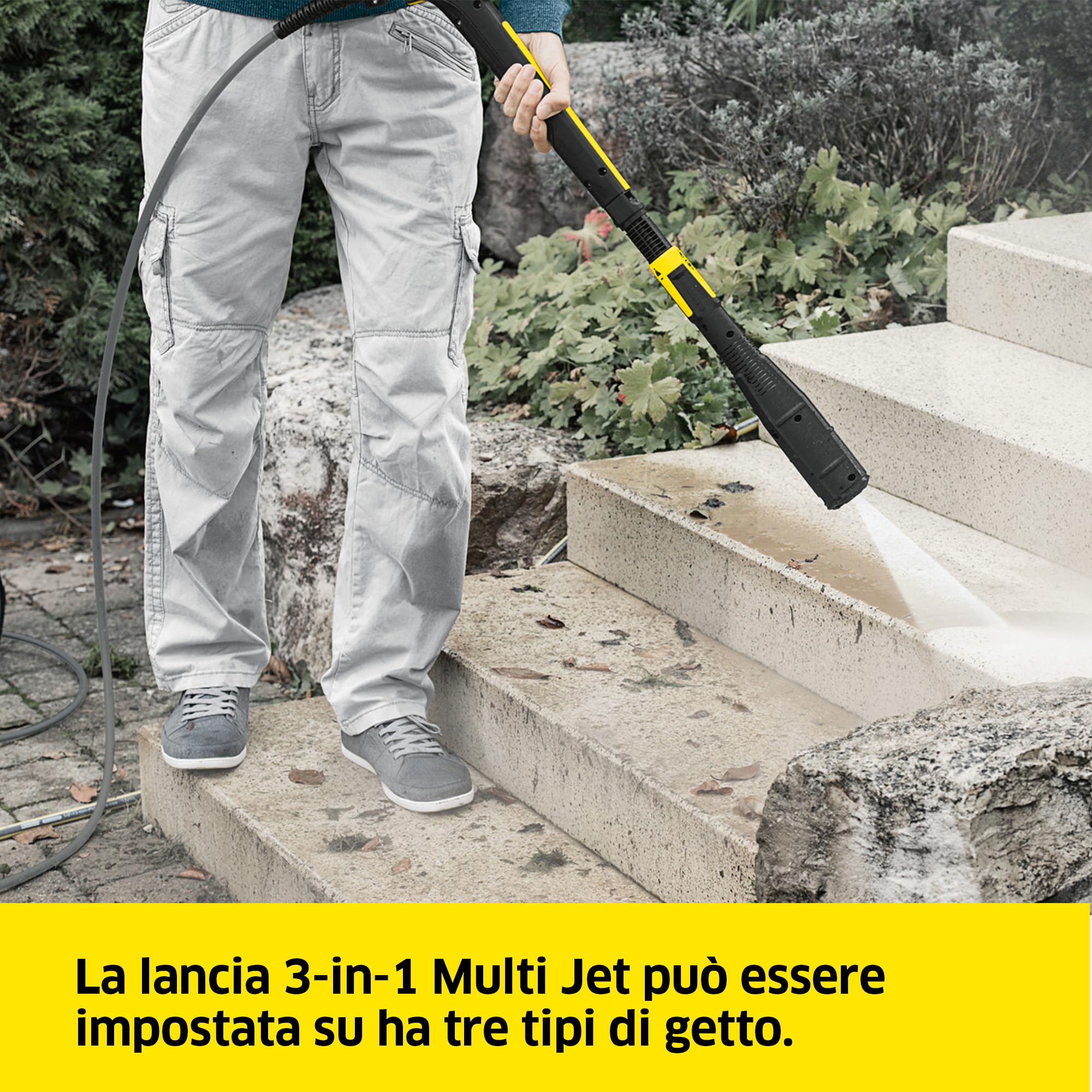 Kärcher Idropulitrice K 7 Premium Smart Control Flex Home, Pressione 180 bar, Portata 600 l/h, Area di Lavoro 60 m²/h, Filtro Acqua Premontato, Tubo Flex e Pistola Alta Pressione, Lancia Multi Jet