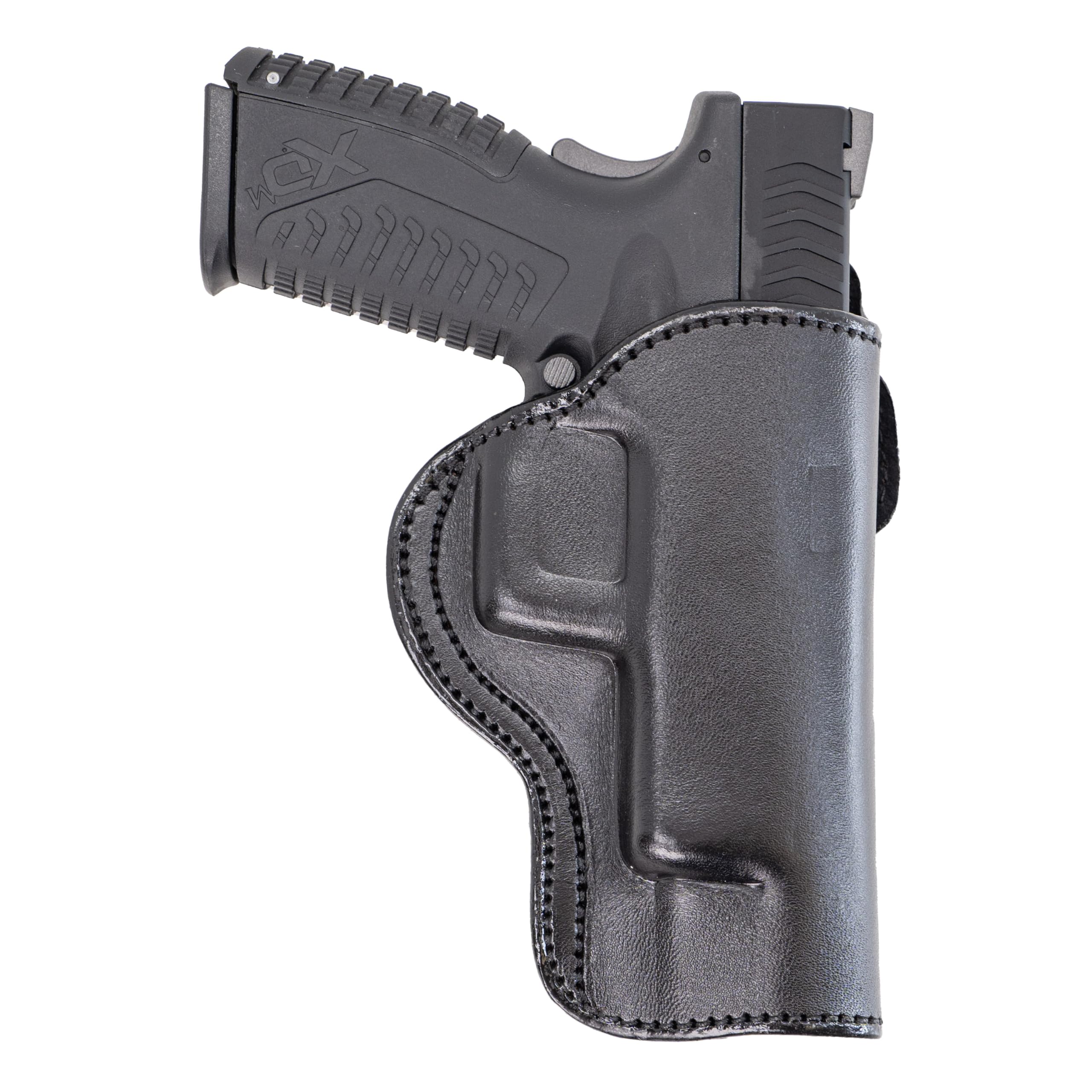 Maxx Carry3 Position OWB Leather Gun Belt Holster CCW for Glock G 34 9mm | Beretta 92 F, 92 FS, 92 A1, M9 A1, 96 A1, 96 FS | Springfield XDM 4.5 and 5.25 inch | Taurus 92