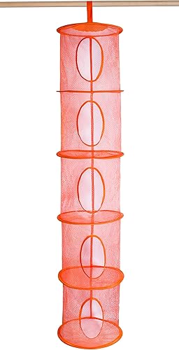 Miniatura 2 de Organizador de almacenamiento de 5 niveles de 12 x 59 pulgadas, cuélguelo en la recámara de sus hijos o en el armario para una divertida forma de
