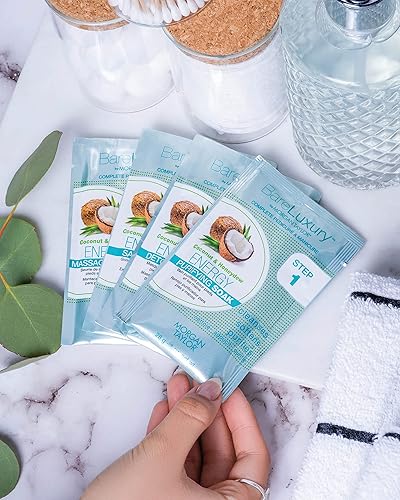 Miniatura 7 de Morgan Taylor BareLuxury - Paquetes completos de pedicura y manicura de 4 pasos, kit completo de cuidado de uñas con remojo, máscara, exfoliante y