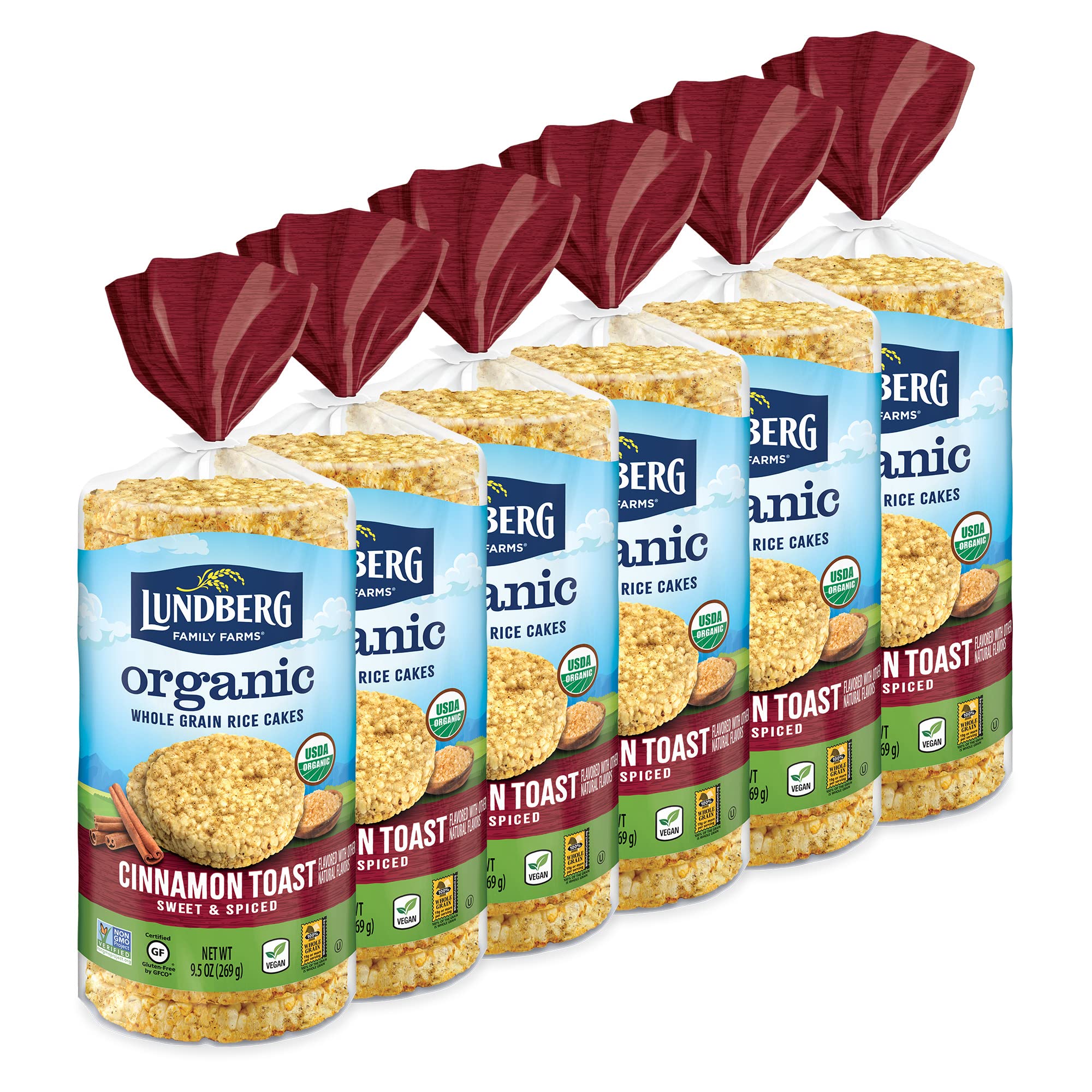 Buy Lundberg Rice Cakes Whole Grain Cinnamon Toast Rice Cakes, Salt