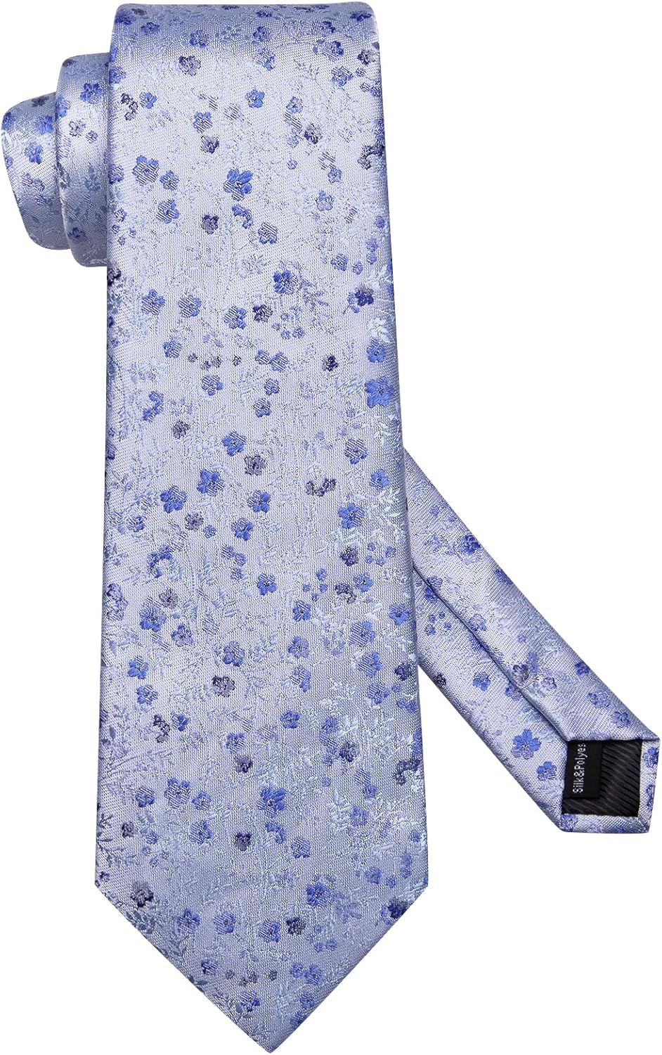 Dubulle Ties for Men Silk Mens Paisley Floral Striped Necktie and Handkerchief Cufflinks Wedding - Image 4