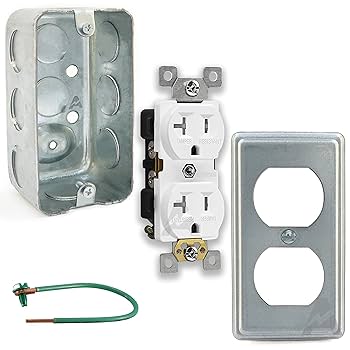 Amazon | Outlet Box Kit, 2x4'' Utility Electrical Box
