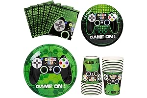 Roblox Party Plates - 64-Piece Gaming Party Tableware Set