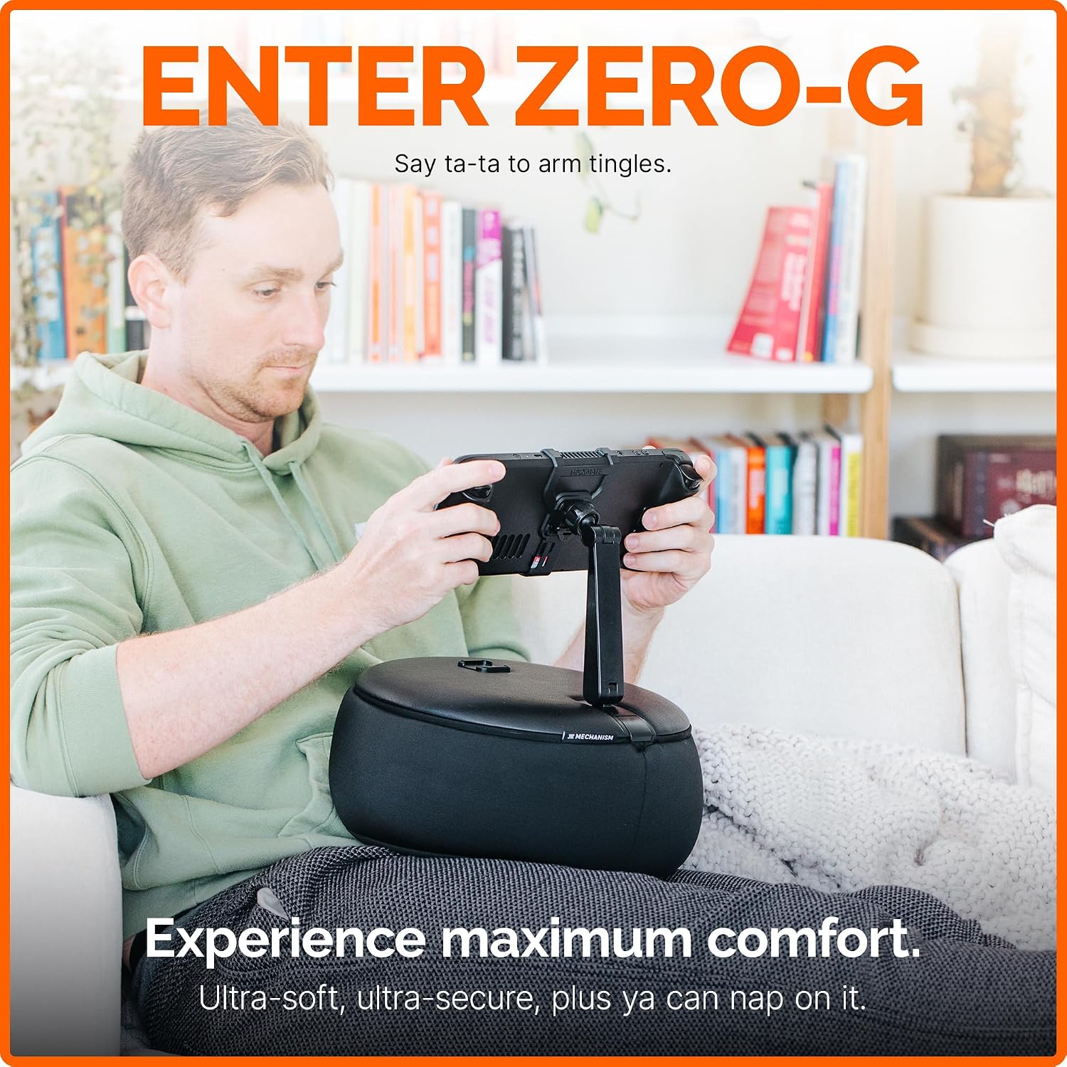 Mechanism Gaming Pillow for the New ROG Ally X | Experience Zero Gravity Gaming with Our Comfortable ASUS ROG Ally X Accessories | Ridiculously Soft & Machine Washable Pillow for Gamers (AllyX Grip)