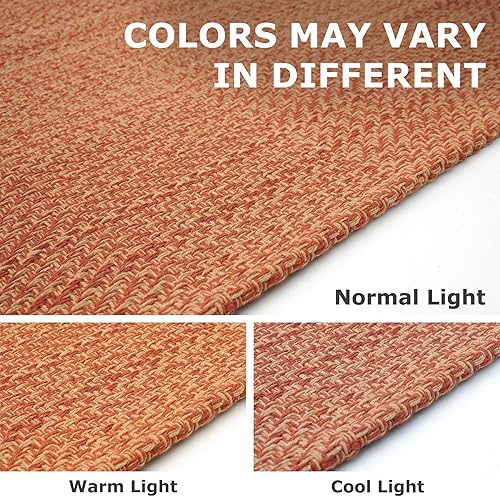 Miniatura 65 de IOHOUZE Alfombra lavable de 4 x 6 pies con parte trasera de goma antideslizante tejida para interiores y exteriores, alfombra para entrada