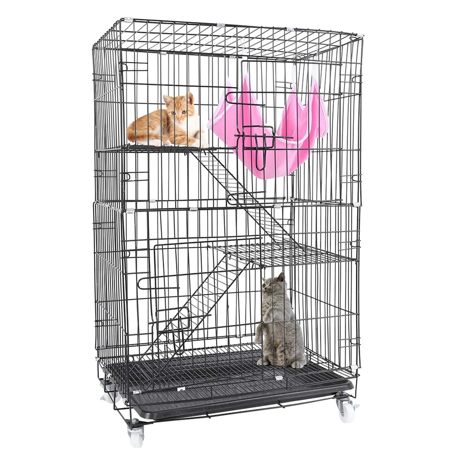 Buy 3Tier Cat Cage, Cat Playpen Kennel Crate Chinchilla Rat Box Cage