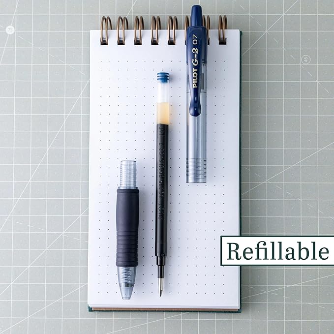 Pilot G2 Premium Gel Roller Bolígrafos Punto Fino 0.7 mm Tinta Azul Pack de 12 miniatura 3