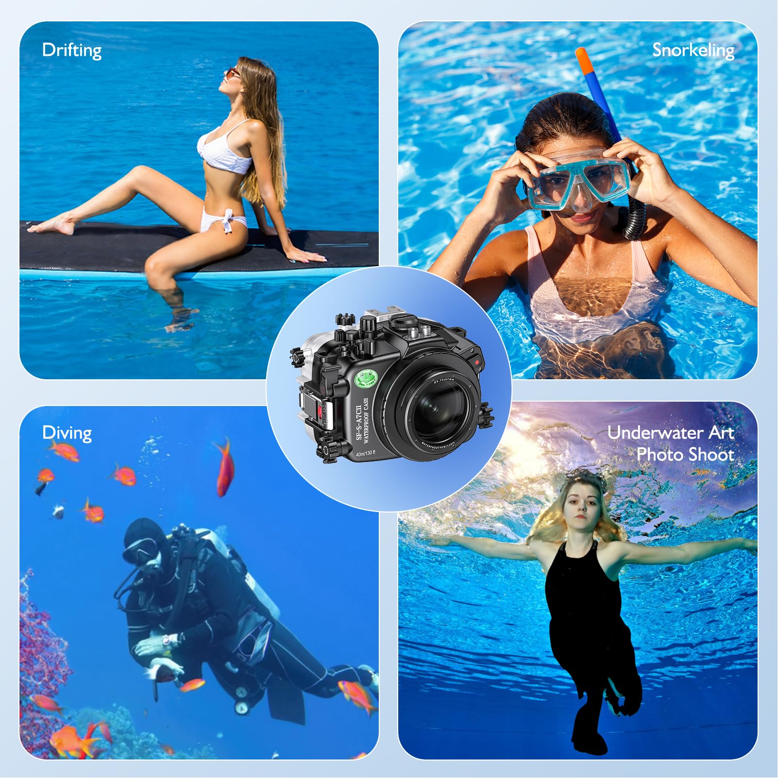 Amazon | Sea Frogs 水中カメラケース Sony A7CII A7C2 A7C II IPX8