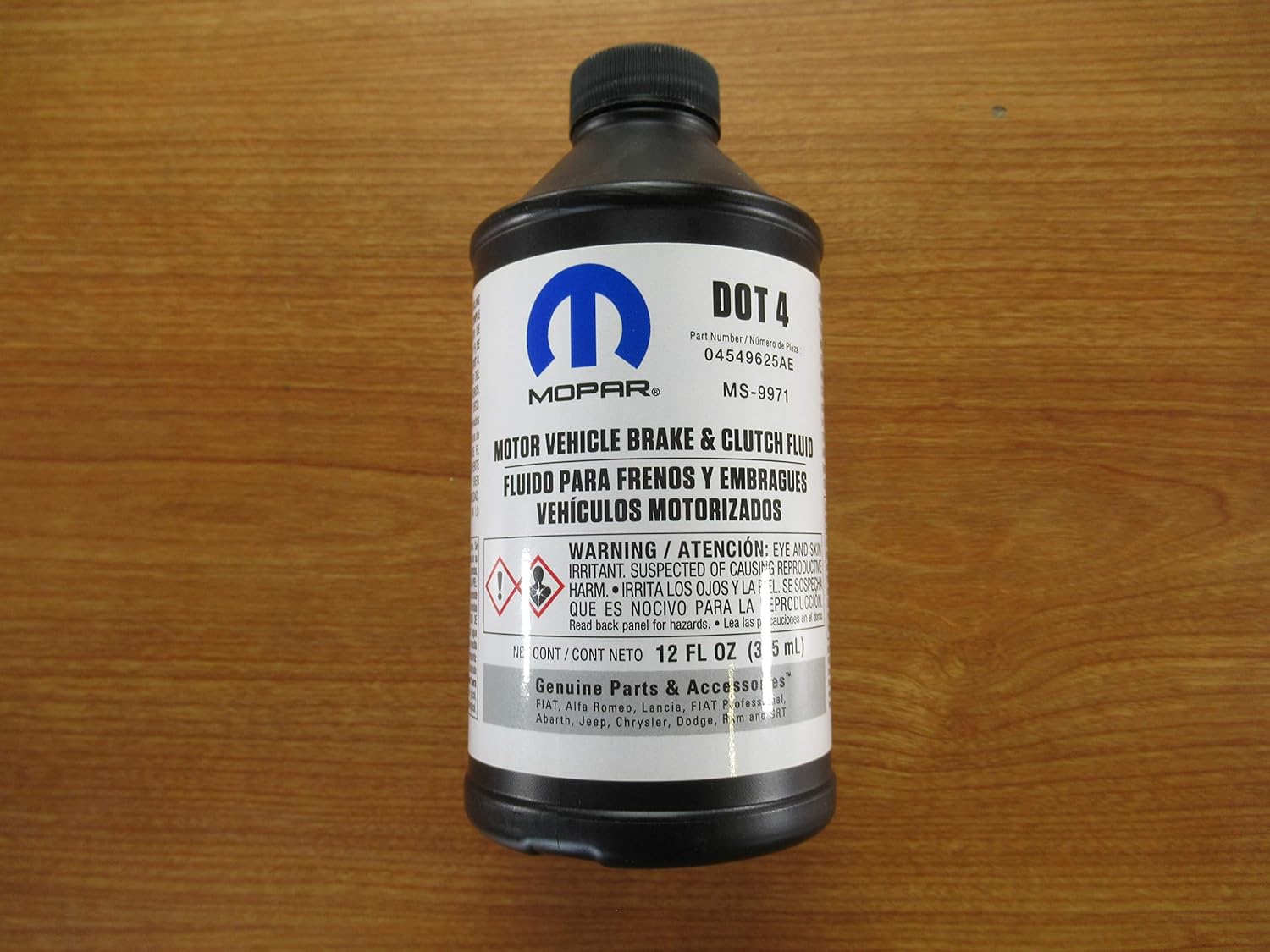 Mopar Chrysler Dodge Jeep Ram Dot 4 Brake Fluid Clutch Fluid 12 OZ OEM
