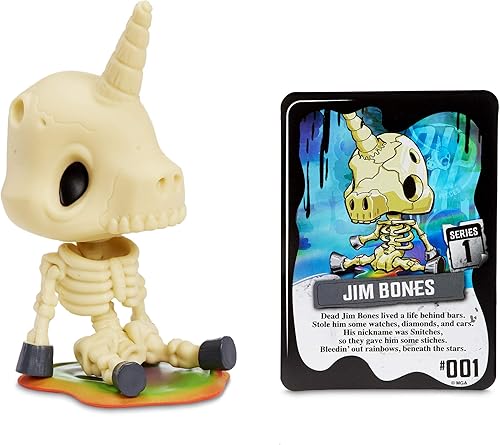 Miniatura 2 de MGA Entretenimiento R.I.P. Arcoiris en pedazos retorcido, personaje de unicornio desordenado Jim Bones