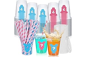 100 Pack Disposable Gender Reveal Party Cups