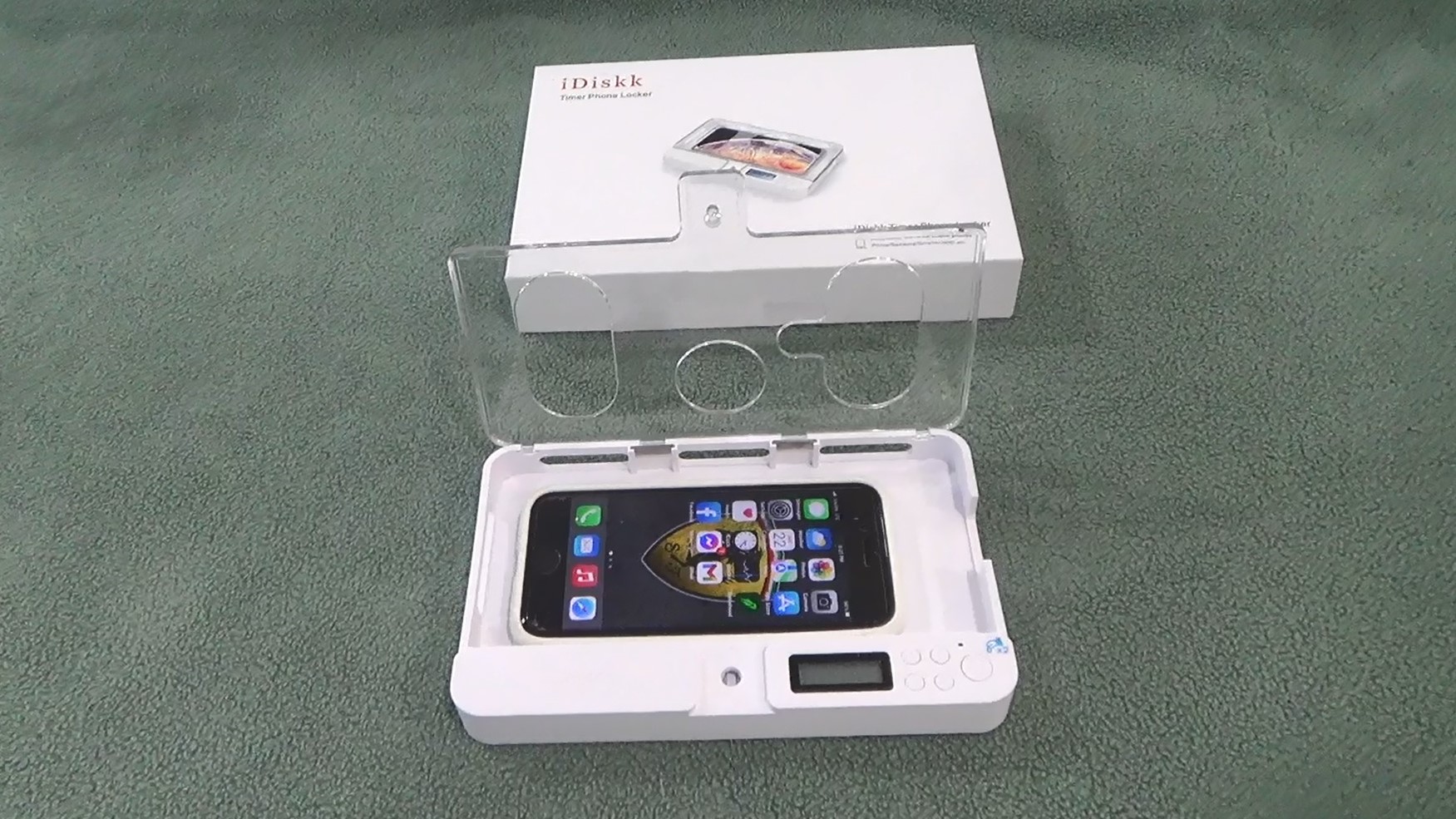Watch Cell Phone Lock Box with Timer iDiskk iPhone Box Review on