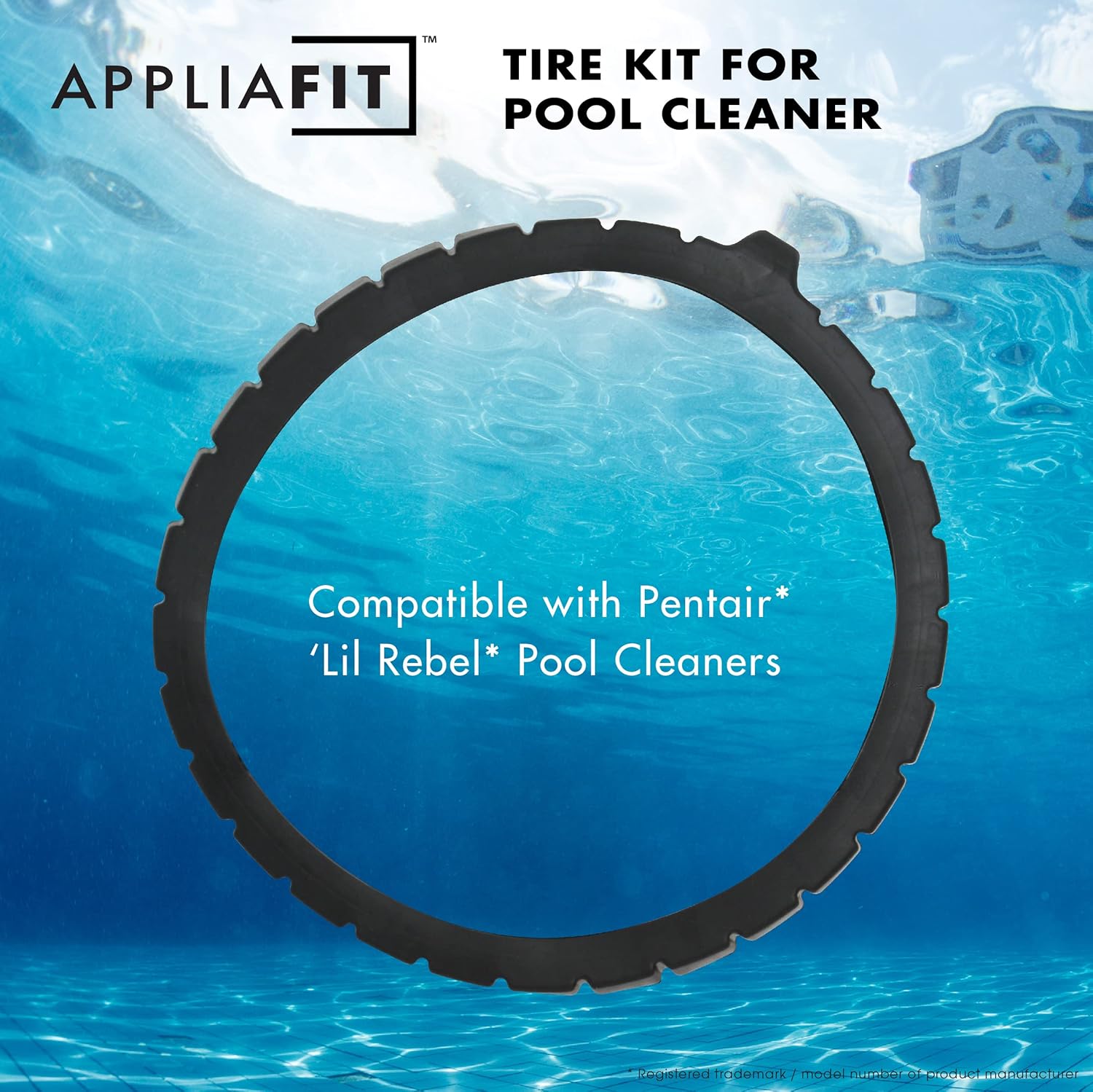 AppliaFit Tire Kit Compatible with Pentair ‘Lil Rebel, Part Number 360455 for Pentair ‘Lil Rebel Suction-Side Aboveground Pool Cleaners. Set of 2 Tires