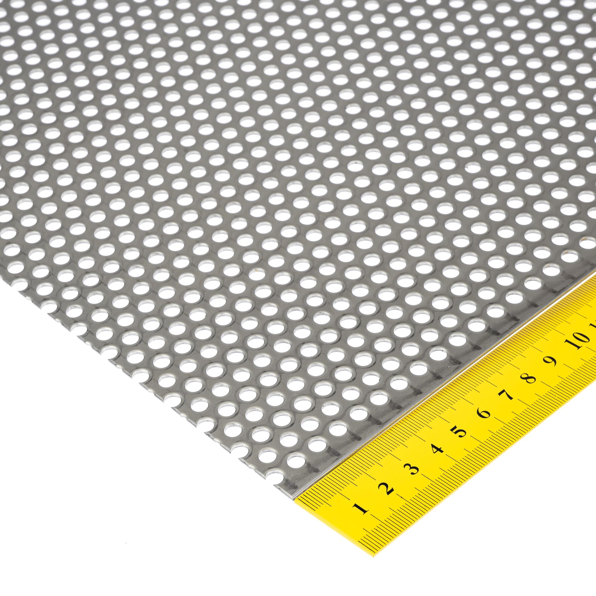 Lochblech Edelstahl RV5-8 V2A Roh 1,5mm dick - Zuschnitt nach Maß (500 mm x 300 mm)