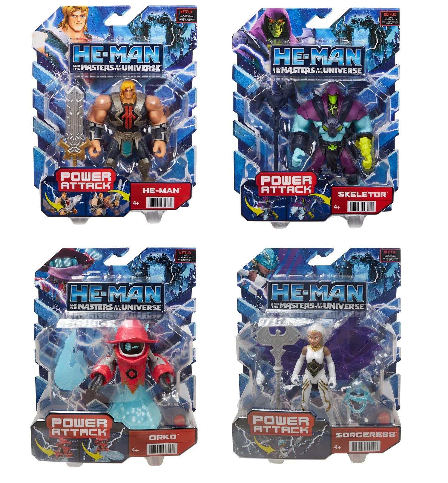 Masters of the Universe フィギュア 4体セット Masters of the Universe フィギュア 4体セット Amazon | マスターズ