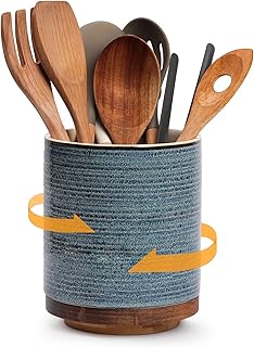 DOWAN 360° Rotating Extra Large Cooking Utensil Holder, 7.6