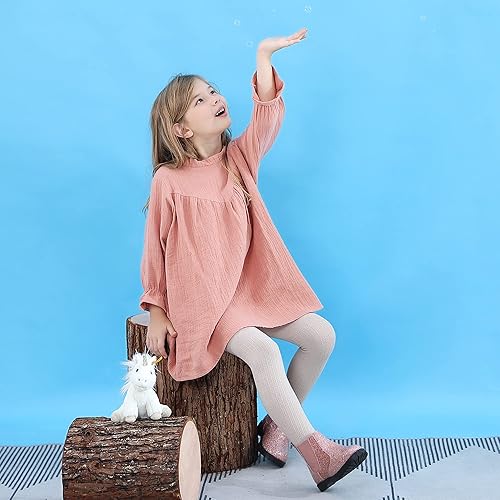 Miniatura 3 de Tobfis Botines Chelsea brillantes a la moda para niña (bebéniño pequeñoniño grande)