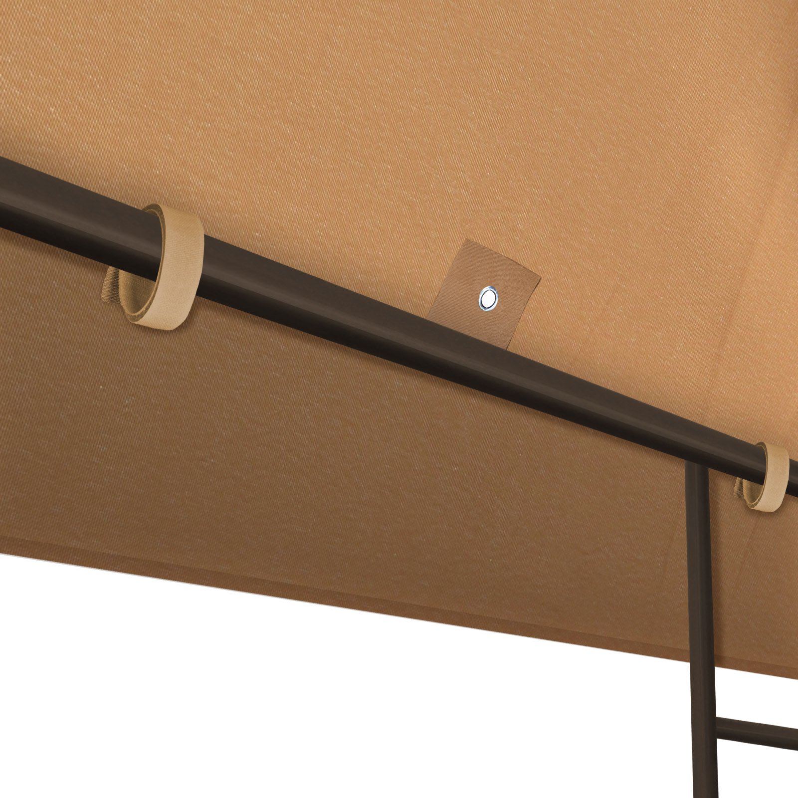 Auvent De Rechange 3x3m écru - Pour Tonnelle, Polyester, Protection UV 95%