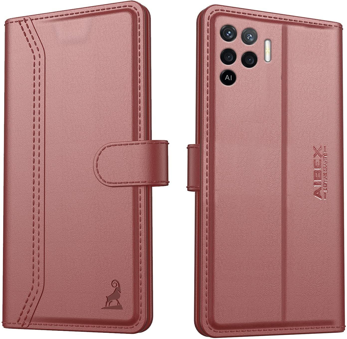 AIBEX ® Oppo F19 Pro 4G Flip Cover Leather Finish | Inside TPU with Card Pockets | Wallet Stand | Complete Protection Flip Case Brown (B09H7BW88Q) Amazon Price History, Amazon Price Tracker