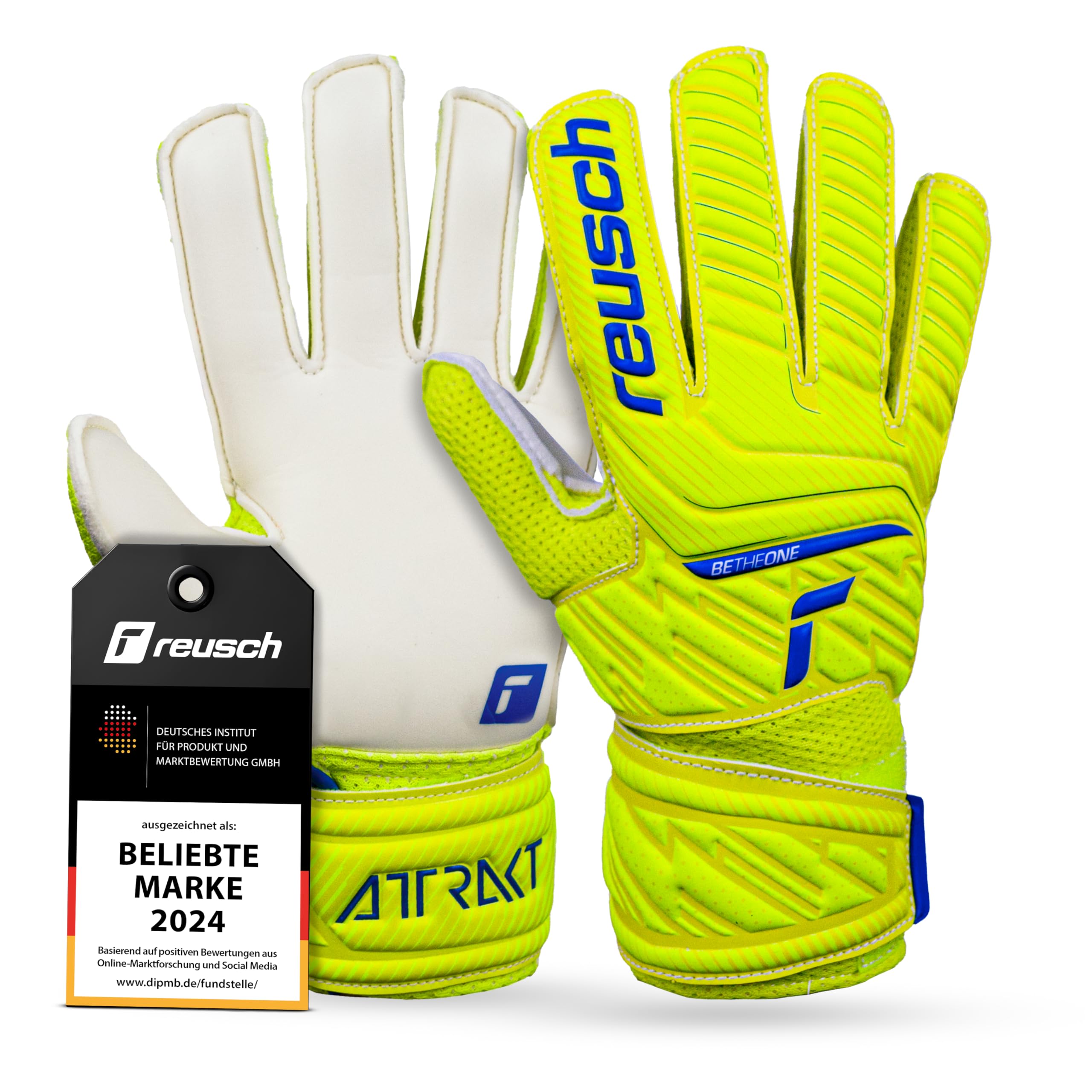 Gants De Gardien De But Reusch Solid Junior - Adhérence Durable, Coupe Expanse, Unisexe