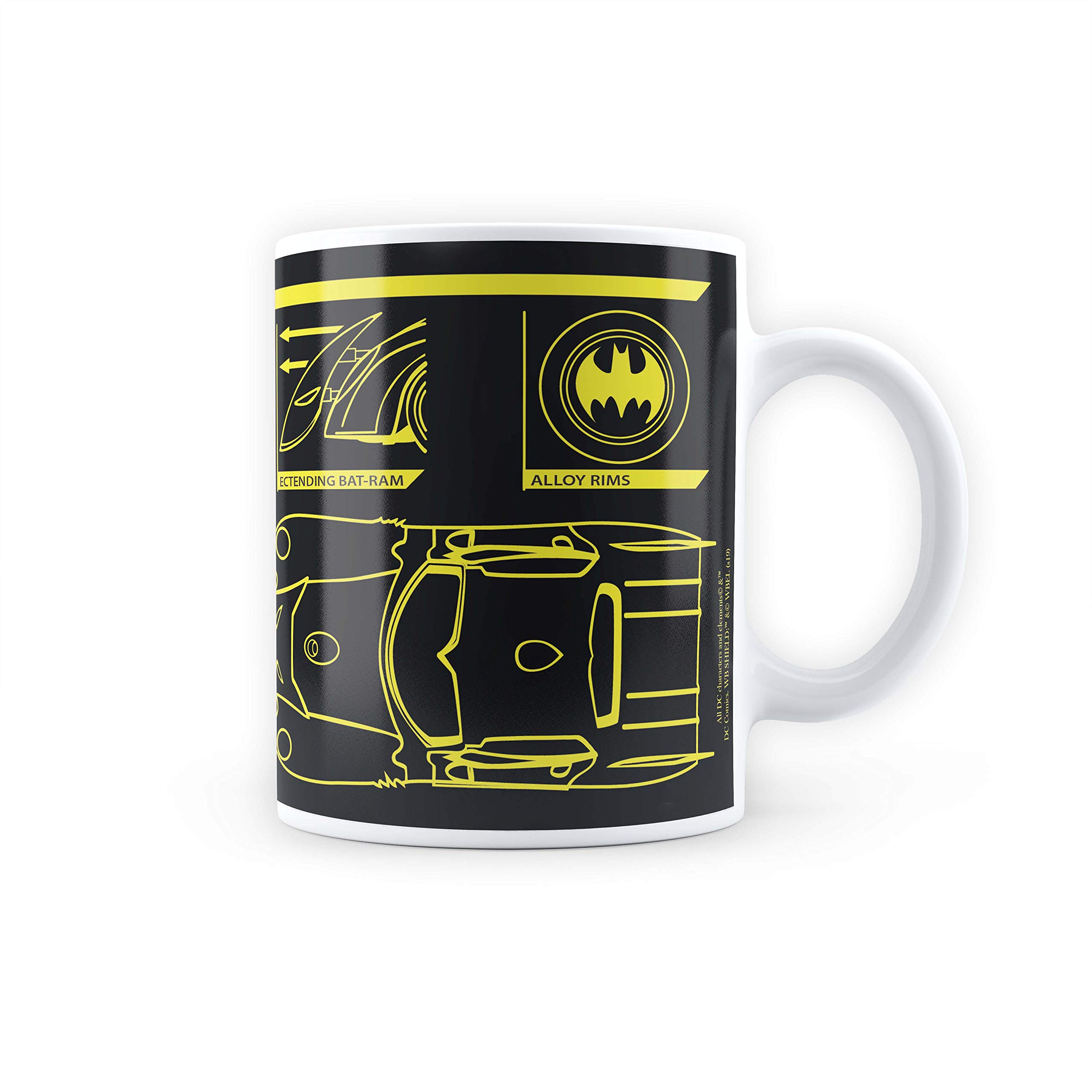 MC SID Razz - Official DC Comics Design of Batman- Batmobile Coffee Mug - Officially Licensed by Warner Bros USA