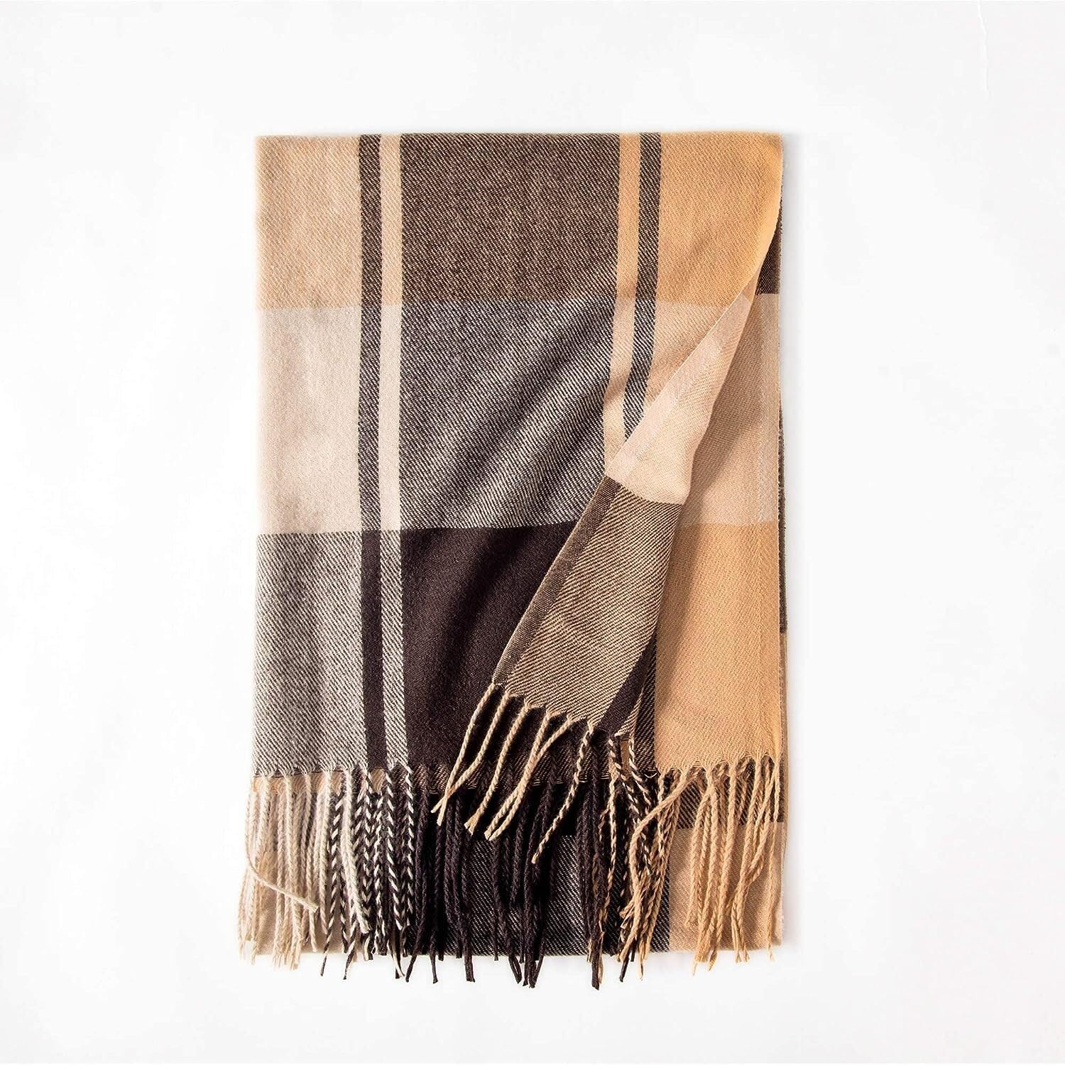 RUVOO Sciarpa Foulard Scialle Scarf Sciarpa Da Donna Classica Con Nappa Morbida Imitazione Cashmere, Scialle Caldo Invernale Sciarpe Stole