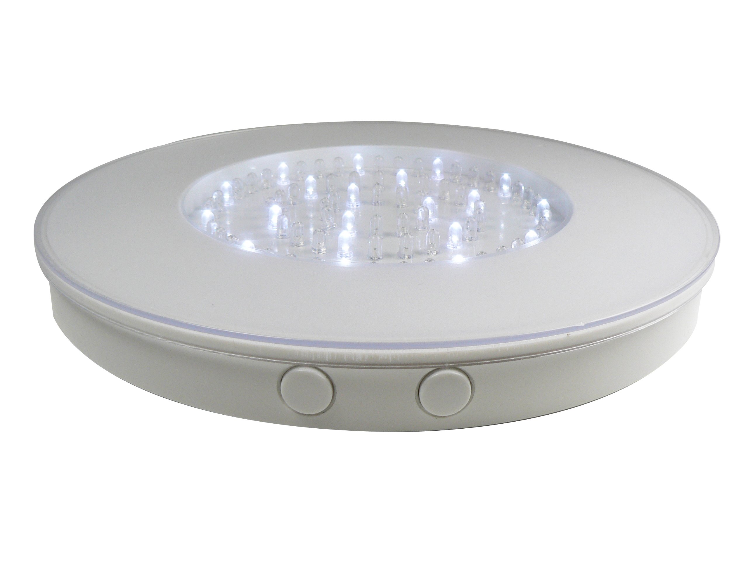 Fortune LB-RGBW-10 Super Bright 80 LED Light Base, 10-1/4" Diameter x 1" Height, Multi-Color