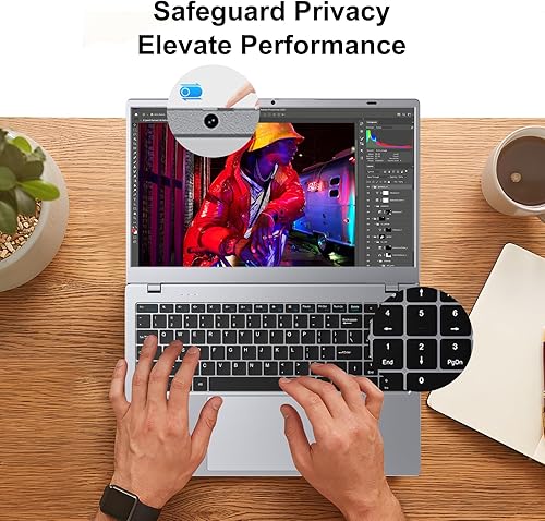 Miniatura 7 de Computadora portátil de 15.6 pulgadas, procesador AMD 3020e, 8 GB DDR4 RAM 256 GB SSD, pantalla FHD IPS, Windows 11 Pro y Office 2024, batería