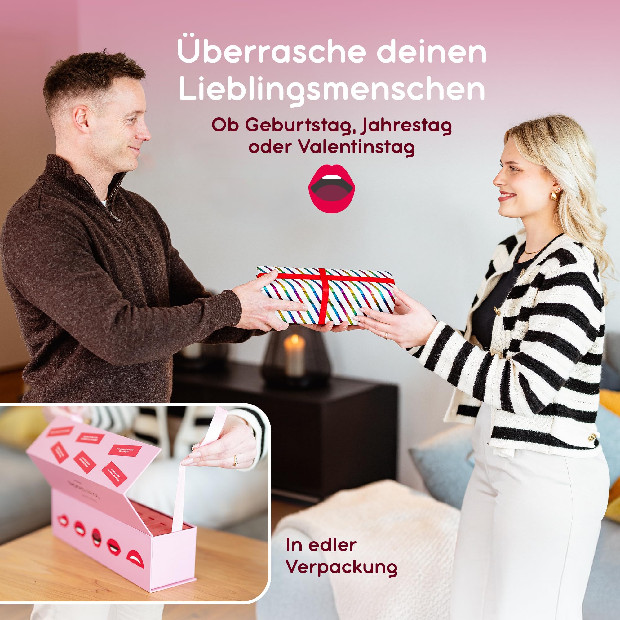 Love Blocks – Spiele für Paare zu zweit bei Date Night, Paarzeit & Liebe | Paar Geschenke Jahrestag, Hochzeitstag, Valentinstag, Geburtstag oder einfach so – für Ihn & Sie