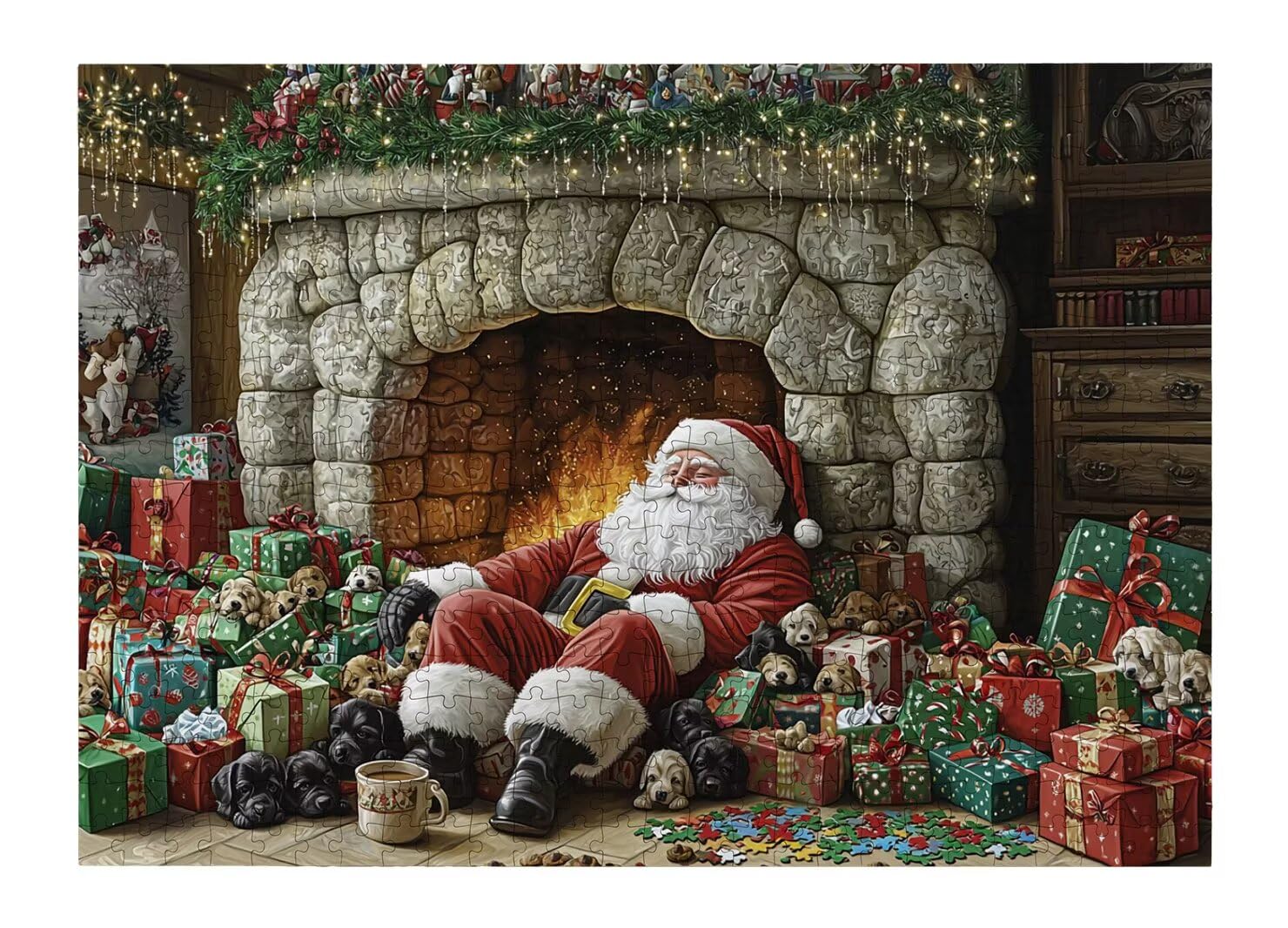 1500 sztuk puzzli dla dorosłych, puzzle świąteczne, wystrój domu -4445
