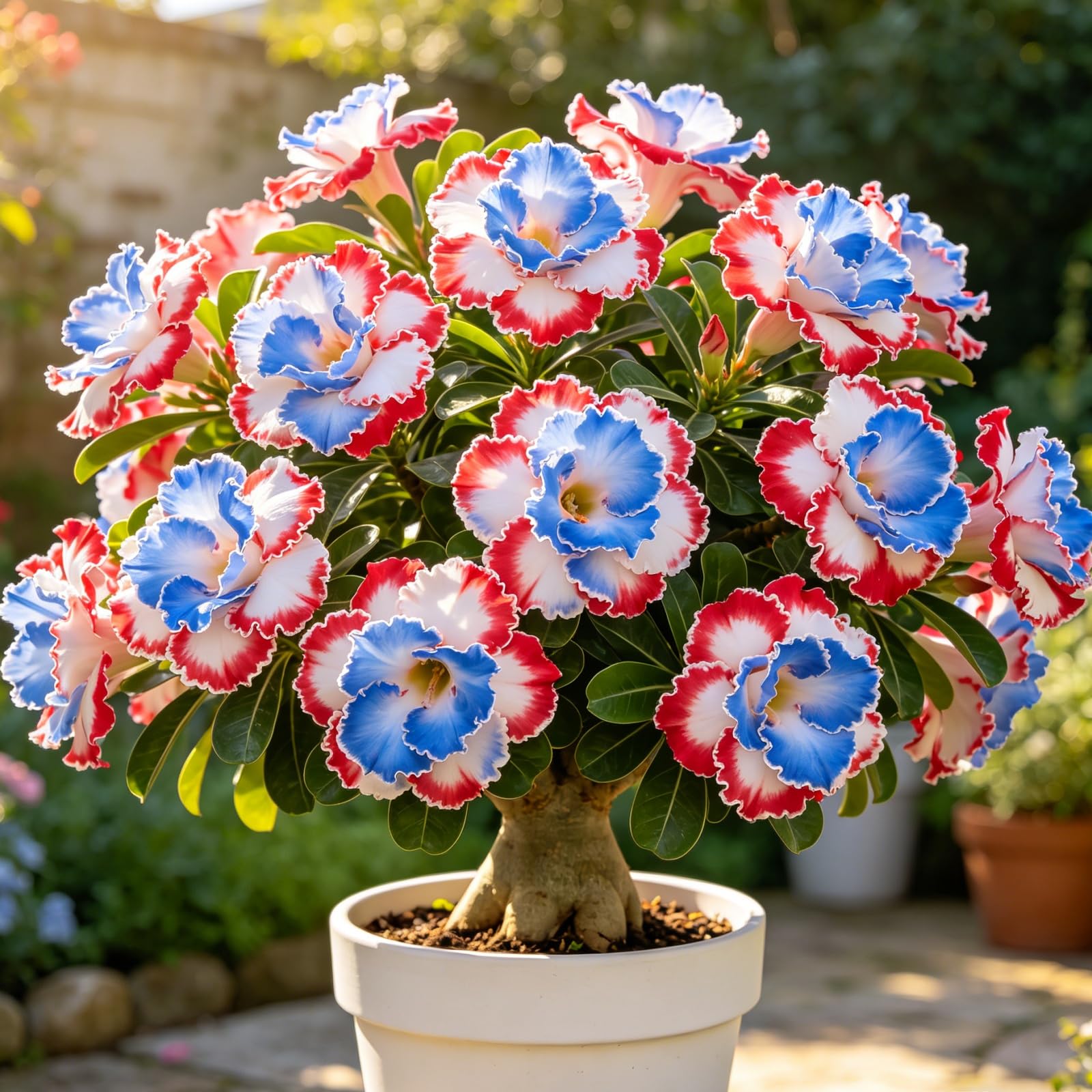 Perennial Desert Rose Bulbs for Planting UK-Rare-Tropical Decor-Easy Growing-Excellent Display-Perfect for Gardens & Courtyards-5bulbs-D