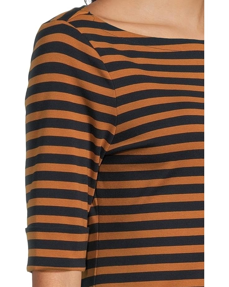 Lauren Ralph Lauren Striped Stretch Cotton Boatneck Tee - #4 of 5