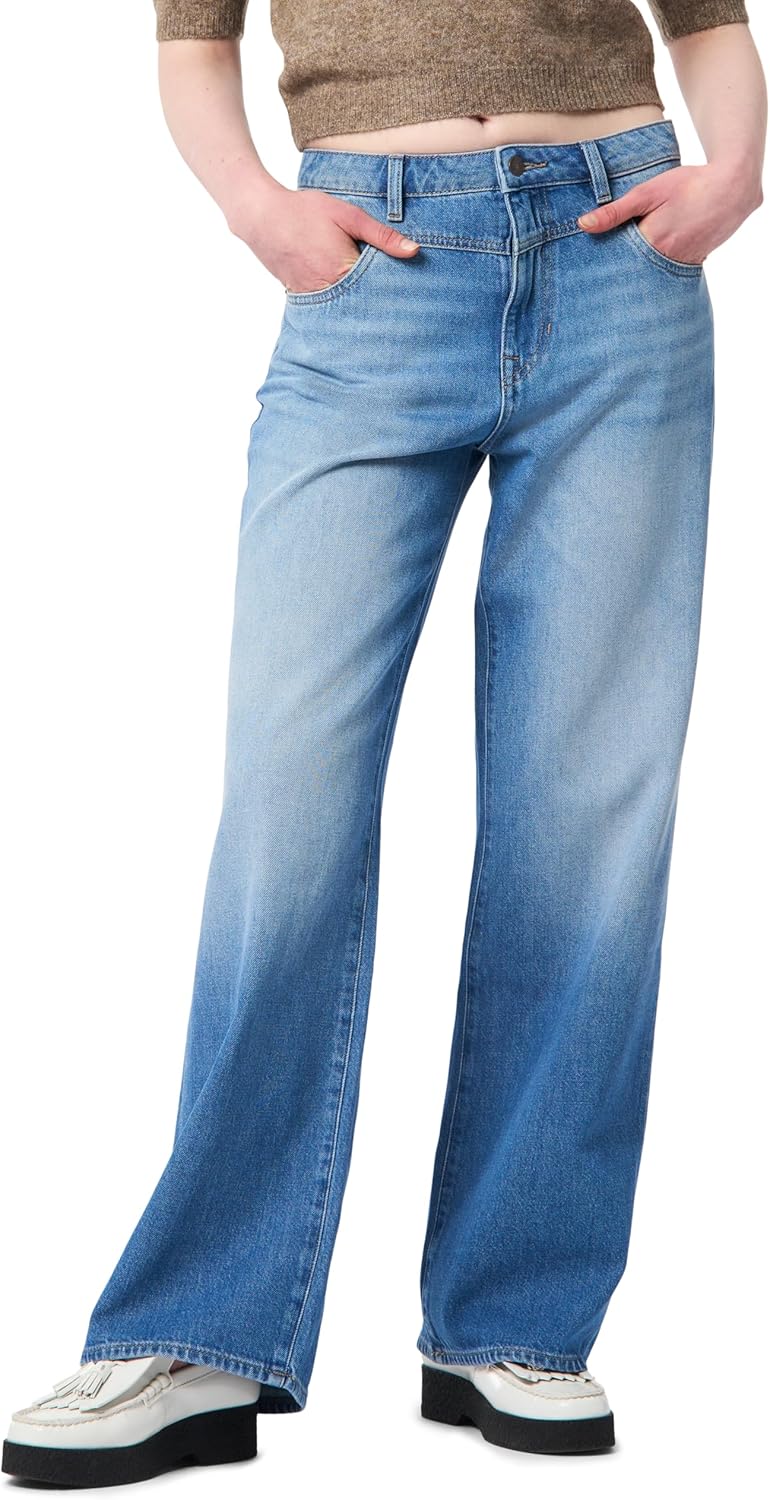 Buffalo David Bitton Women's Addie High Rise Wide Leg Jeans