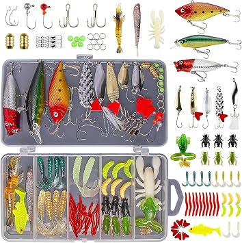 GOANDO Fishing Lures Metal Spoons Lures Gold